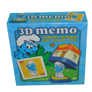 Boîte du jeu 3D Mémo des Stroumphs