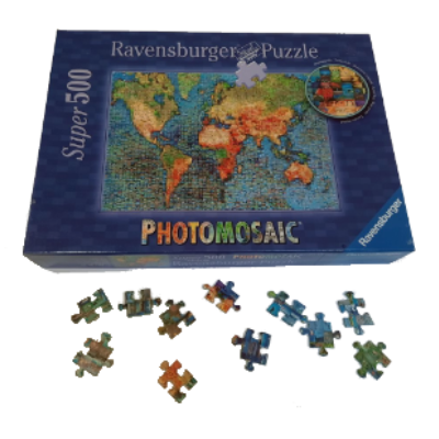 Image de puzzle photomosaïque